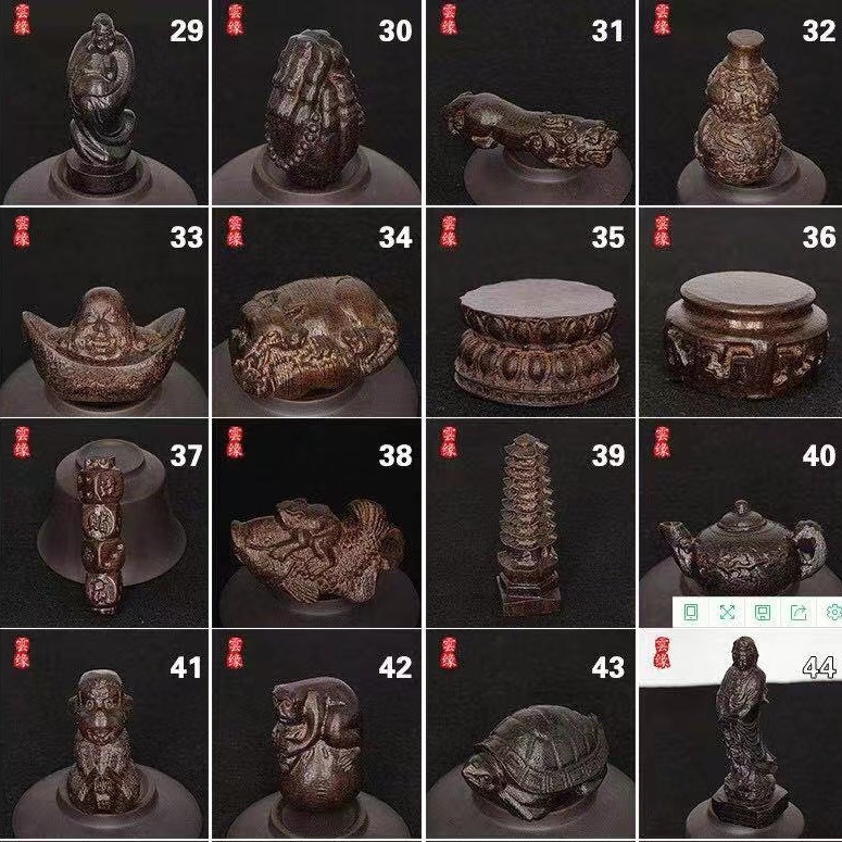 Agarwood Wood wooden ornaments India sand sink Wood leather black wood carving handle pieces toy craft art and play factory wholesale