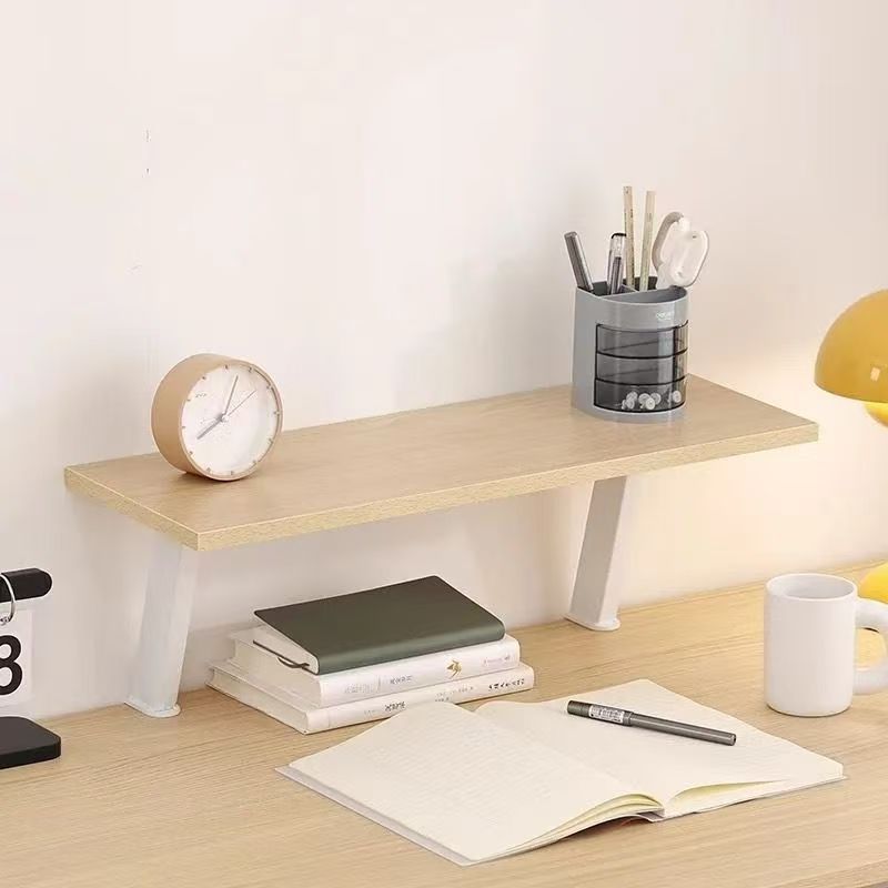 ♔Children's Study Table Bookshelf Desktop Desk Storage Shelf Heightening Rack Layered Table Layered Bracket