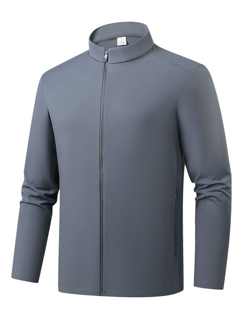 Men's Casual Windproof Yoga Top Spring & Fall Women's Lightweight Running Jacket Thin Sports Jacket