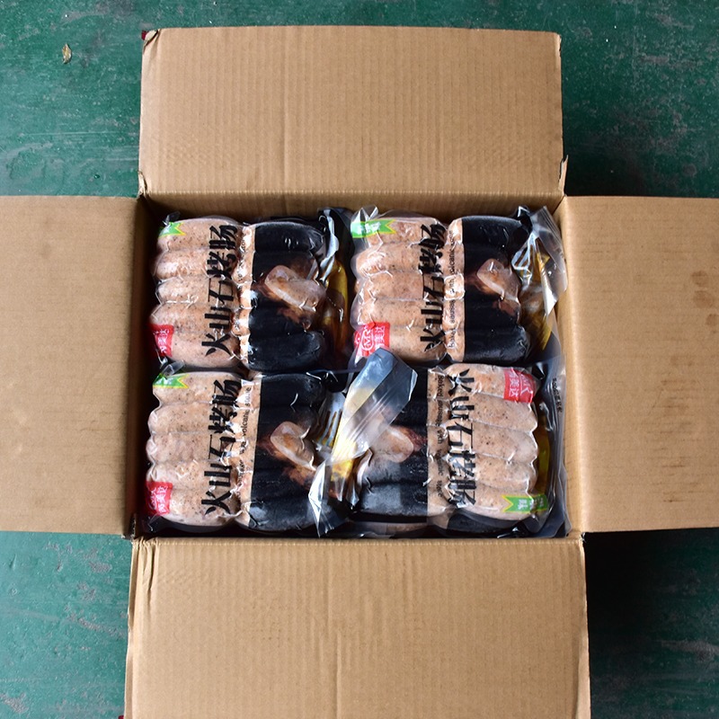 Romeida volcanic stone sausage 20 black pepper sausage authentic sausage original hot dog sausage table sausage food