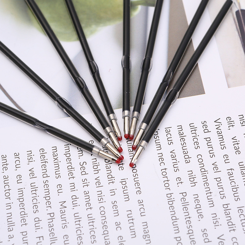 Factory in stock Plastic Meiji Pen Refill Office Writing Smooth 1.0mm Bullet Refill Plastic Ballpoint Pen