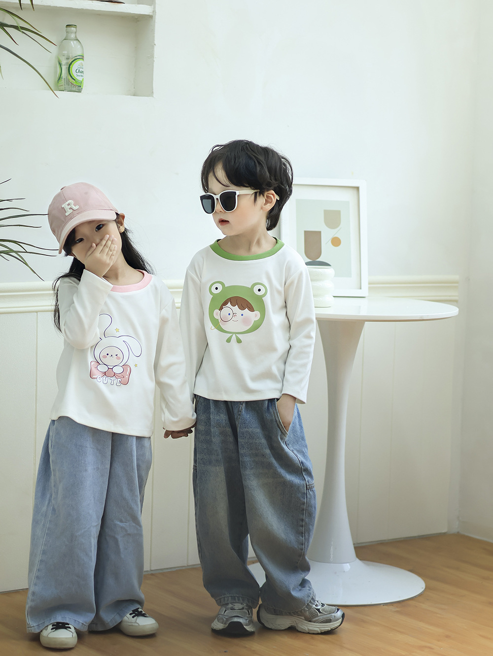 Children's Clothing German Velvet Boys' Thermal Intimates Long-Sleeved Thickeneded Bottoming Shirt Single Piece Half Turtleneck Girls Autumn and Winter Mid-Collar High Collar