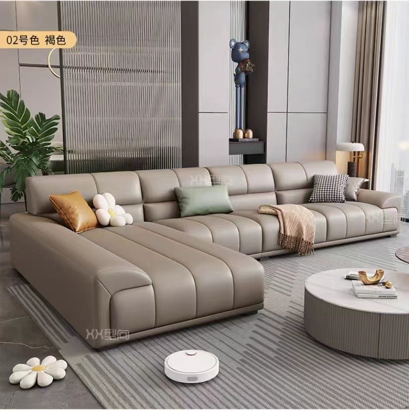 Disposable Technology cloth sofa living room light luxury simple small apartment straight row three four-person cat scratch fabric sofa apartment