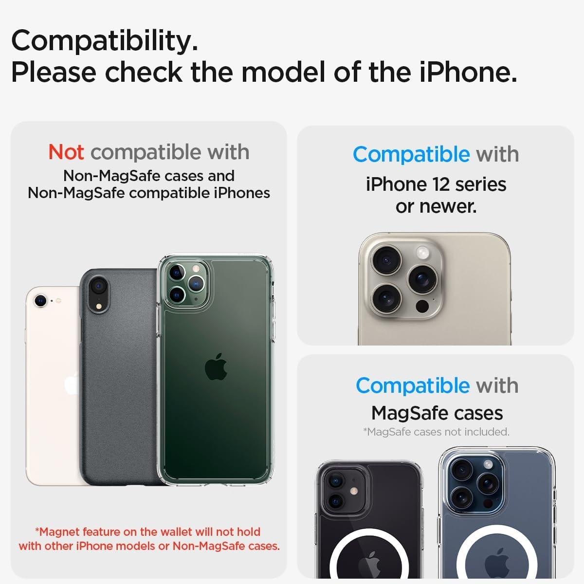 Suitable for Apple Series Mobile Phone Card Holders, Anti-Slip Desktop Apple Magnetic Card Holder Stand, Portable Folding Magnetic Card Holder