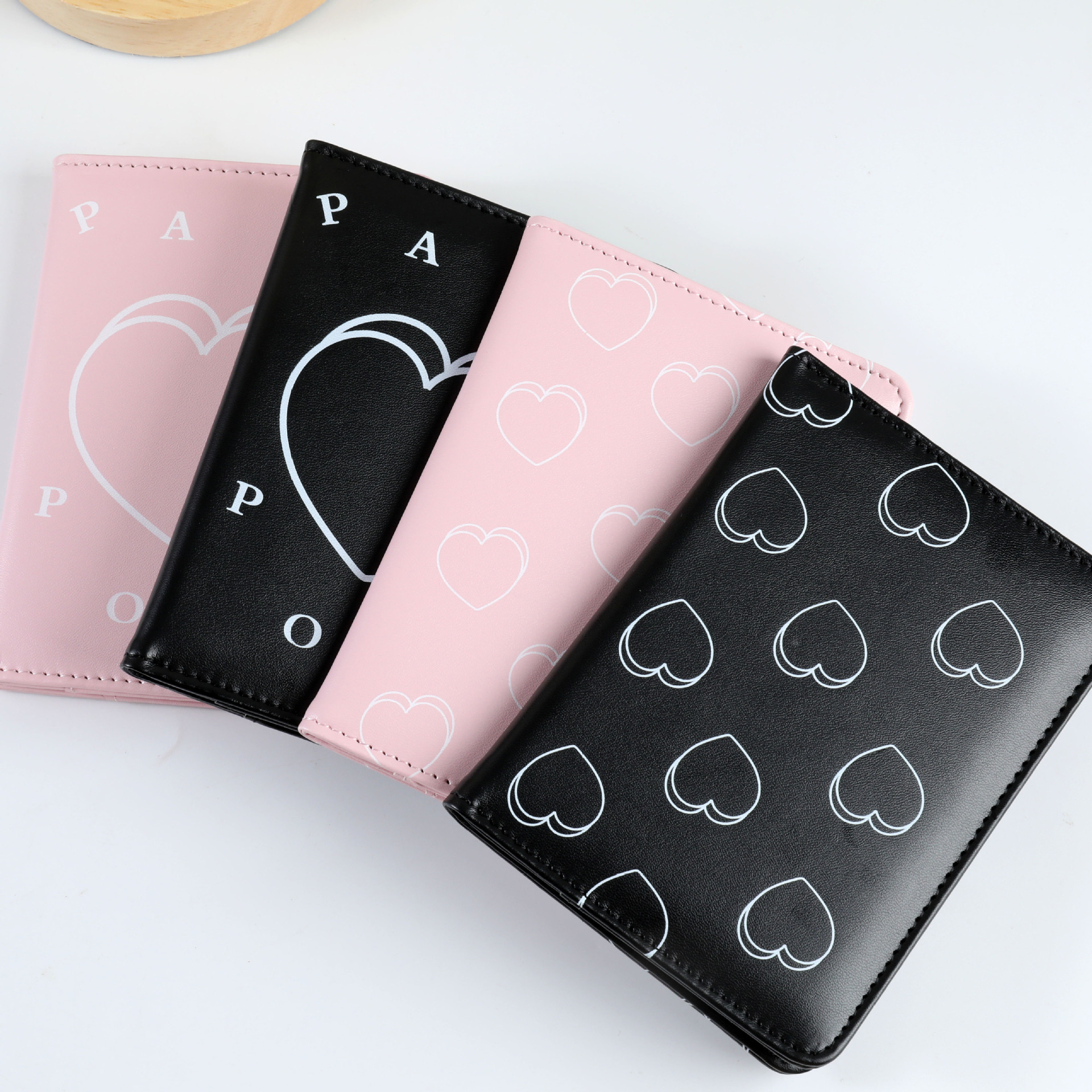 Supply of Love Short Passport Holder Wallet Passport Passport Holder Id Bag Passport Book