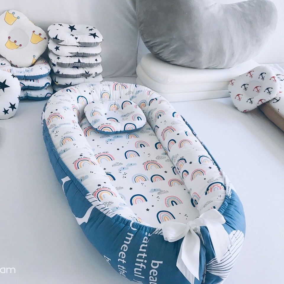 Съемная и стираемая портативная подушка для младенцев, бионест, дорожная кроватка