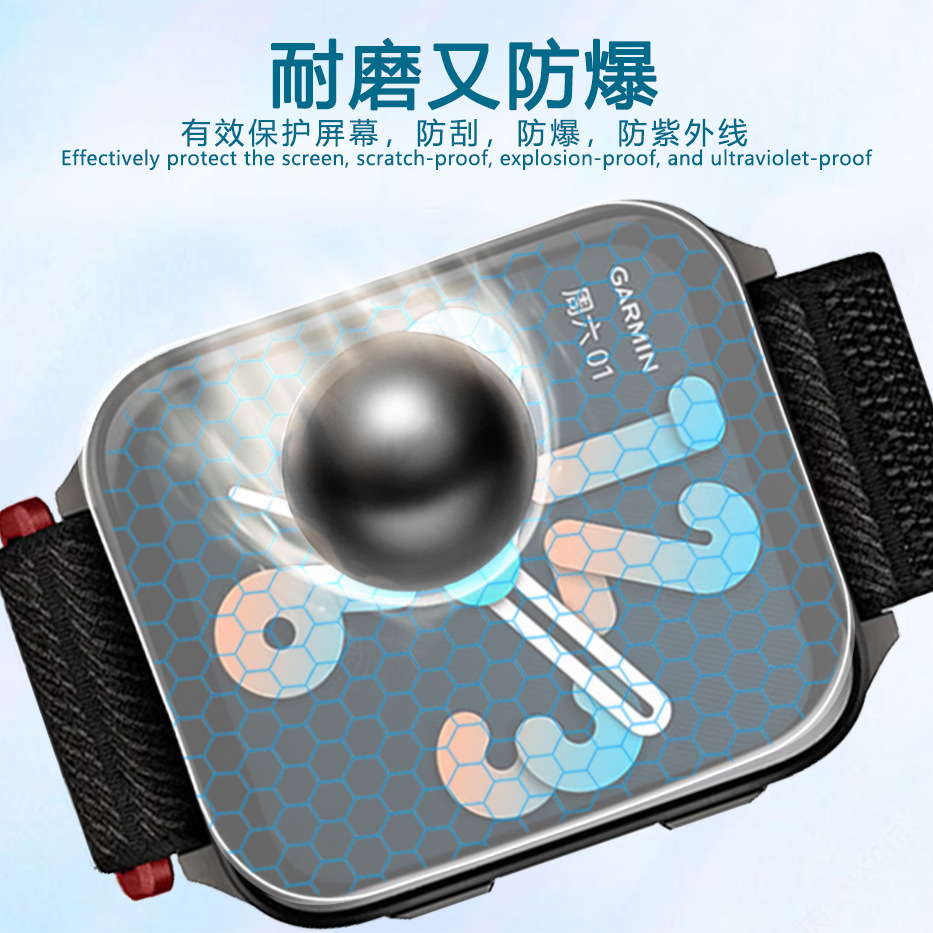 Suitable for Garmin Venu X1 Watch Film Composite Hot Bending Full Screen Tpu Hydrogel Soft Film High Definition Anti-Scratch Protective Film