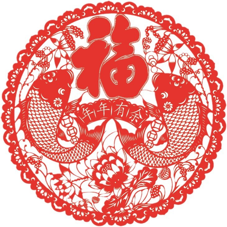 New window grilles New Year blessing words paper-cut housewarming joy glass door stickers Spring Festival New Year decoration supplies