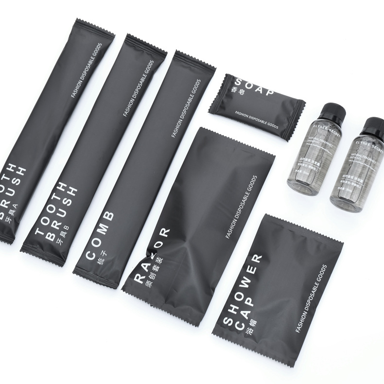 Hotel disposable toothbrush soft hair toiletries set homestay toothpaste comb soap Shampoo slippers 