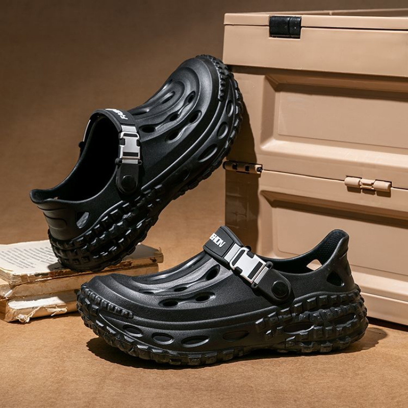 Dropshipping New Men's Mesh Shoes, Clogs, Non-Slip, Quick-Drying, Breathable, Lightweight Eva-Soled Outdoor Sports Sandals