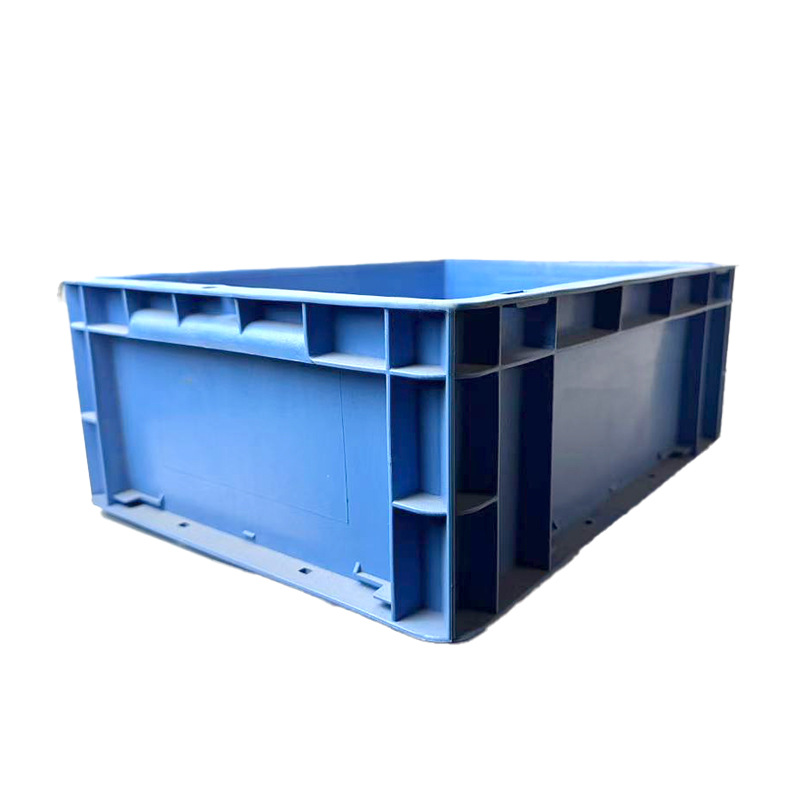 Eu43148 Manufacturer Plastic Thickened Bottom European Standard Logistics Box with Lid Turnover Box 400*300*148 Storage