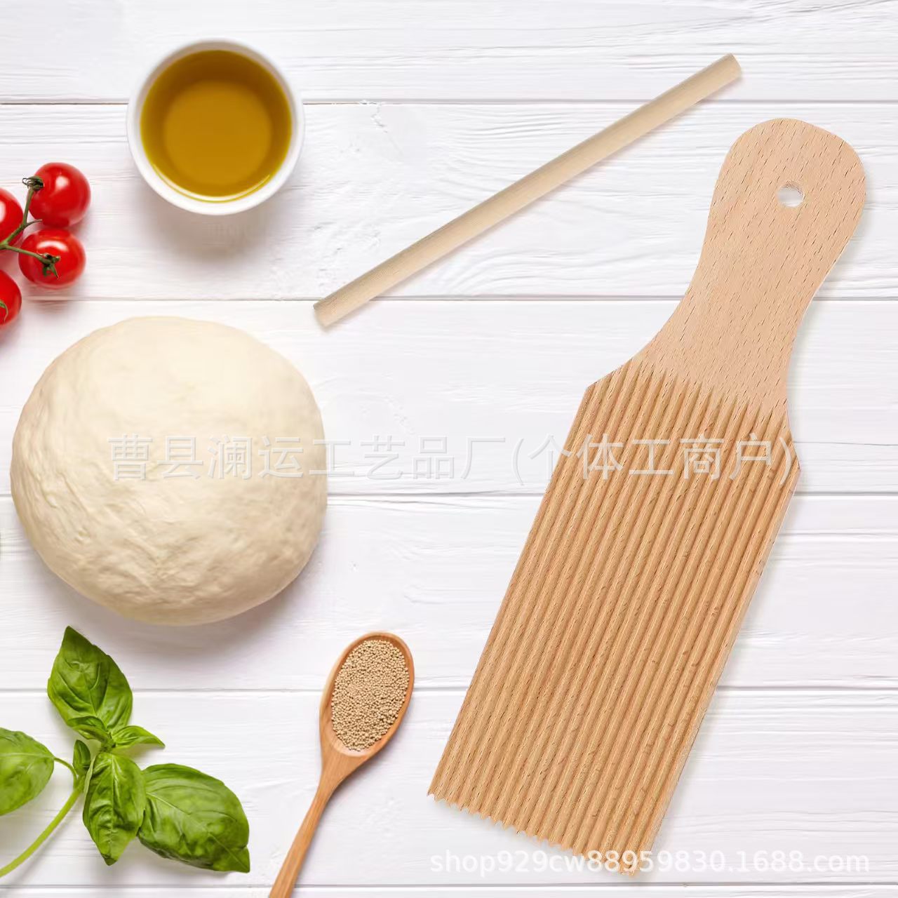 New Kitchen Wooden Panel Homemade Sesame Tool Solid Wood Noodle Rub Artifact Bamboo Panel with Handle