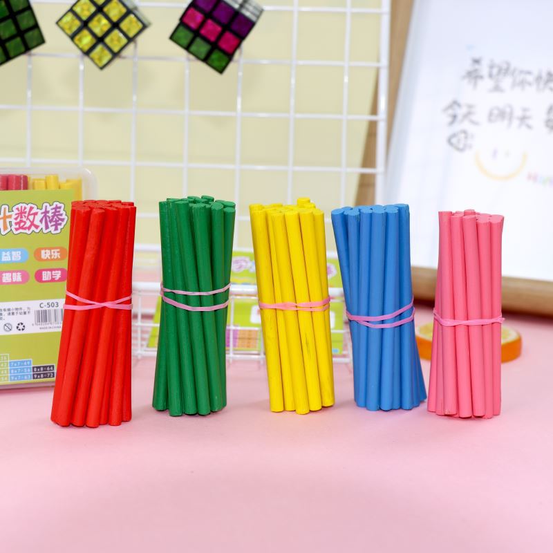 Children's Counting Stick Small Wooden Stick First Grade Primary School Students Arithmetic Stick Number Stick Mathematics Stick Counting Stick Learning Tools