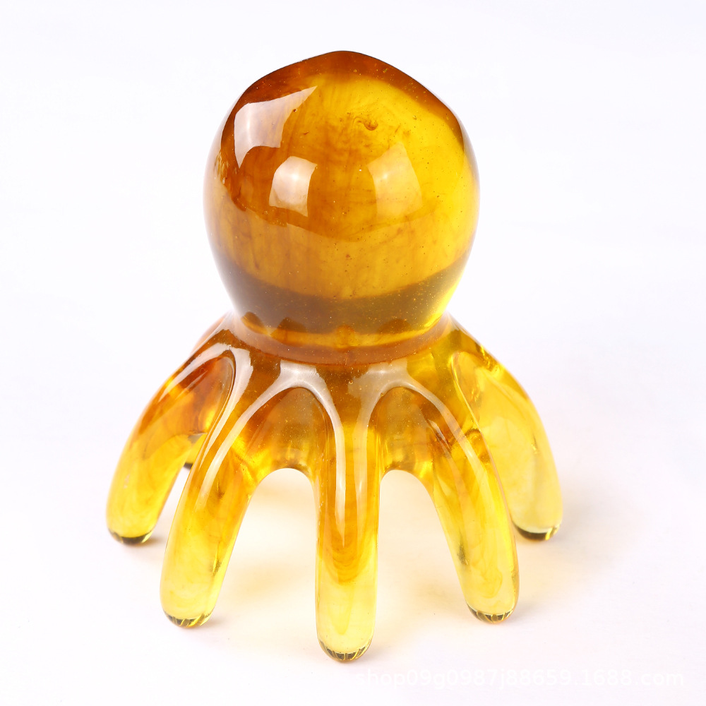 Octopus Massage Comb, Octopus Meridian Comb, Scalp Massager, Head Acupoint Therapy, Meridian Comb, Gua Sha Massage