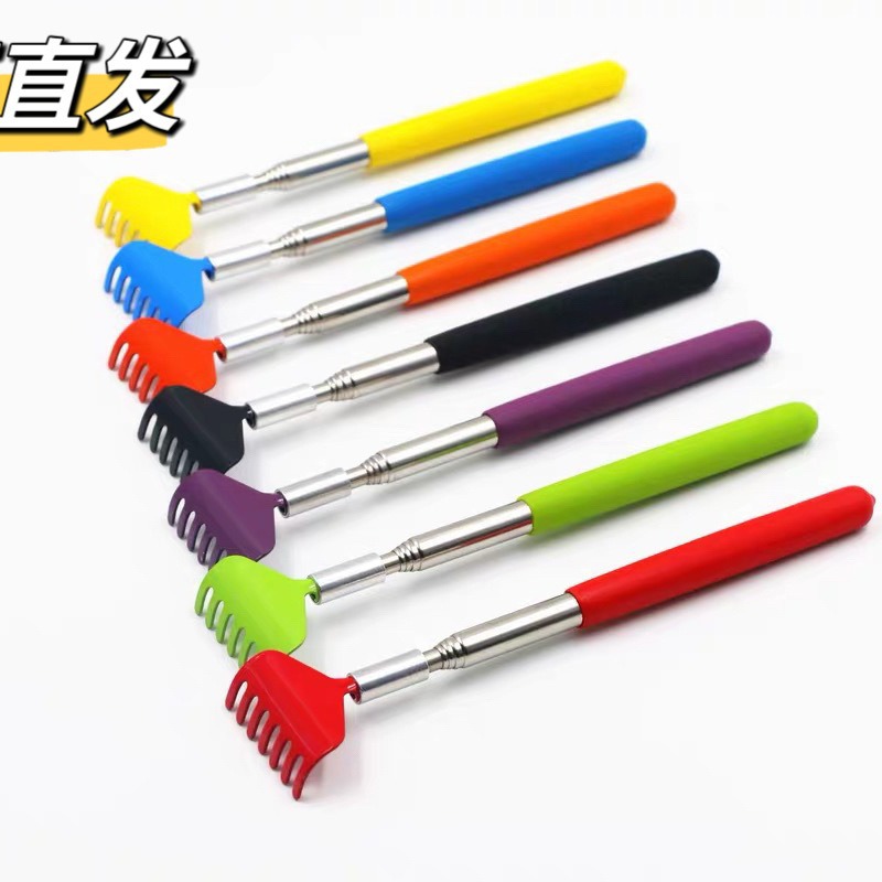 Телескопическая щетка из нержавеющей стали, массажная, для снятия стресса, помощник для пожилых людей