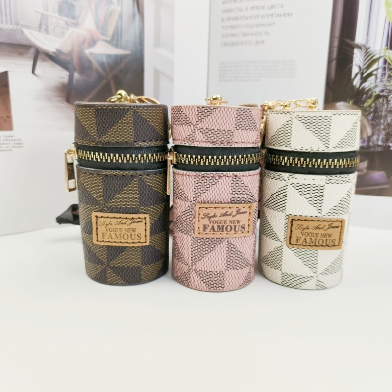 Bucket Mouth Red Envelope Old Flower Mini Cute Coin Purse Keychain Personality Bag Pendant Portable Bucket Bag