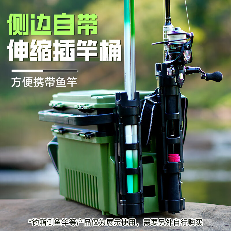 Фабричный ящик для рыбалки Luya, двухслойный, большой объем, многофункциональный, ящик для хранения снастей, ящик для рыбалки Luya