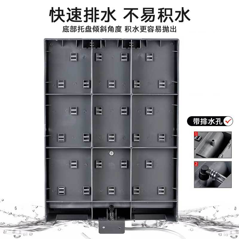 Laboratory drip rack 700*550 single-sided PP large drip rack laboratory experiment table test tube drip rack