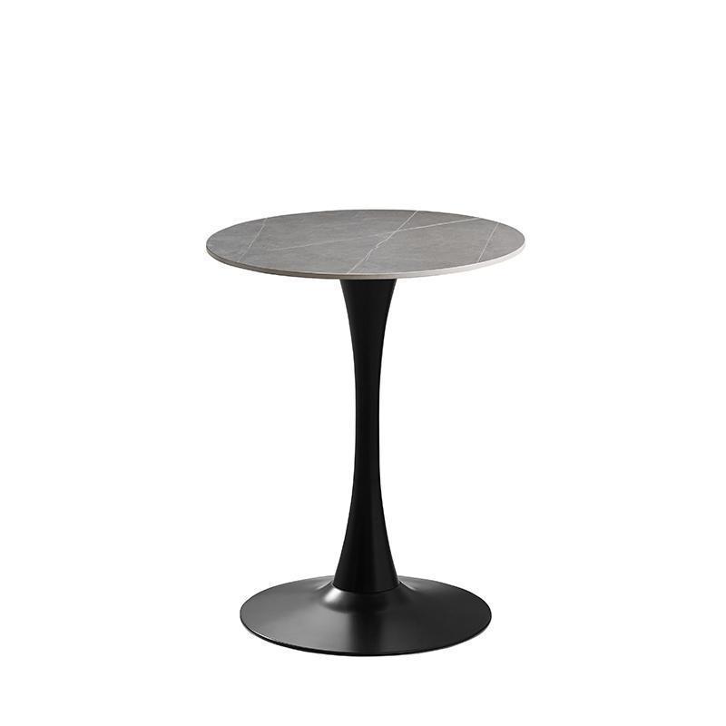 Negotiation Table, Home Side Table, Business Negotiation Small Round Table, 4S Store Modern Accessible Luxury Style Slate Leisure Small Table