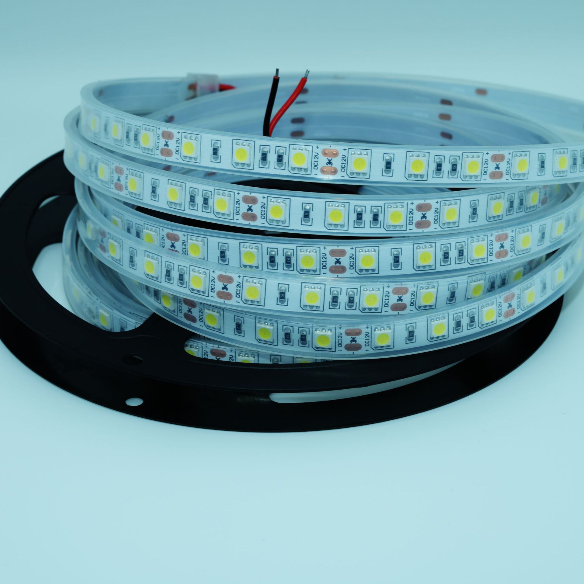 Led Low Voltage 5050 Light Strip 12V Engineering Home Decoration Lighting High Brightness Atmosphere Light 24V Waterproof Glue Light Strip