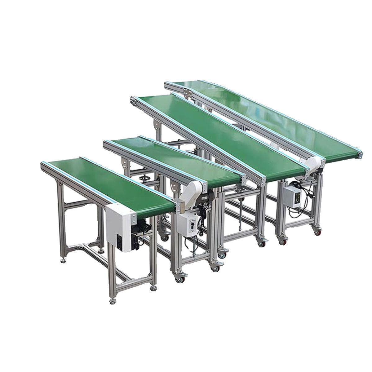 Line conveyor belt parallel sorting conveyor ramp lifting conveyor belt small belt injection molding machine conveyor