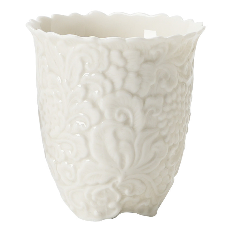 Plant Gray Three-Legged Peony Scent Cup Ceramic Tea Cup Master Cup Single Cup Kung Fu Tea Set Drinking Tea Cup Tea Cup