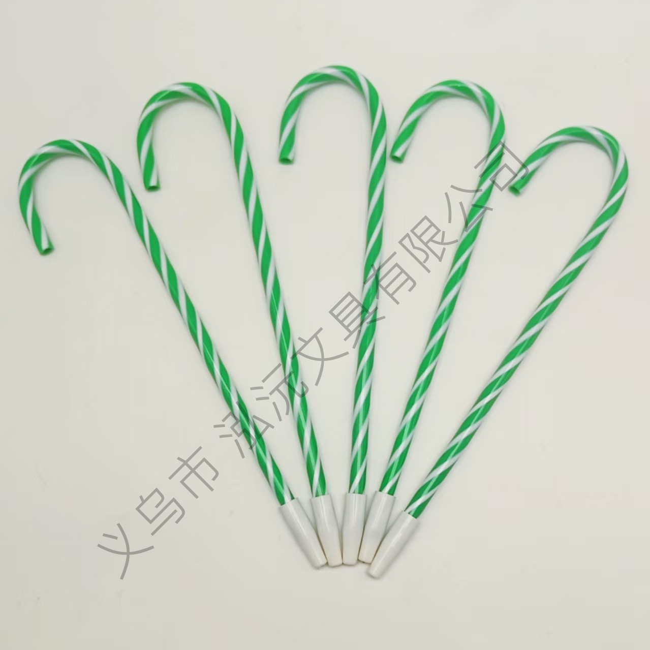 Directly from the Source Factory, Christmas Stripesd Two-Color Ballpoint Pen, Cute Crutch Hook, Simple Medium Oil Pen