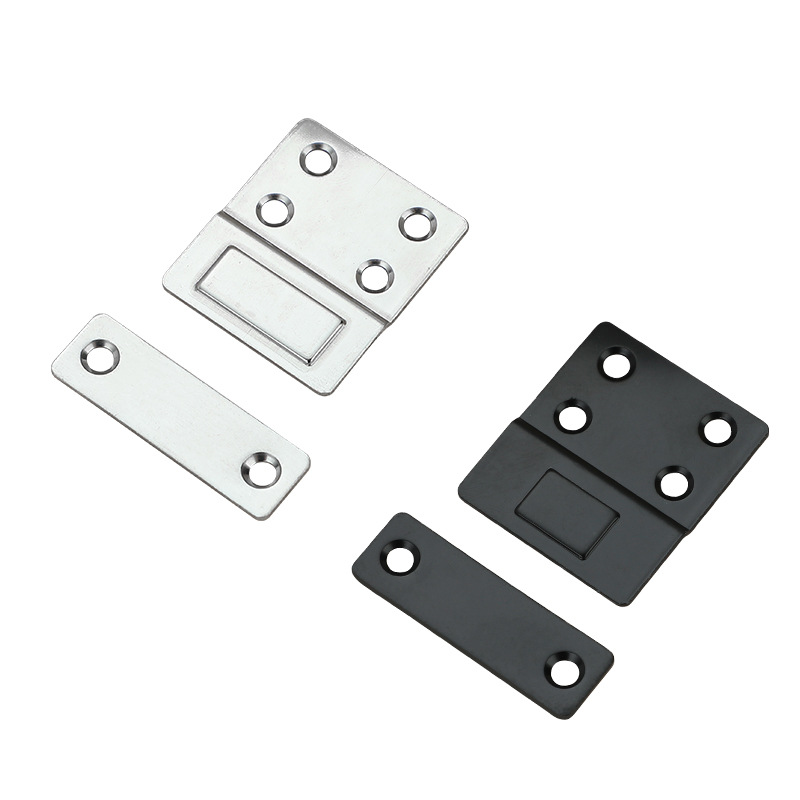 No-Drill Magnetic Sliding Door Wardrobe Door Self-Adhesive Magnetic Strip Patch Suction Device Invisible Sliding Door Magnet Strong Magnetic Door Stopper