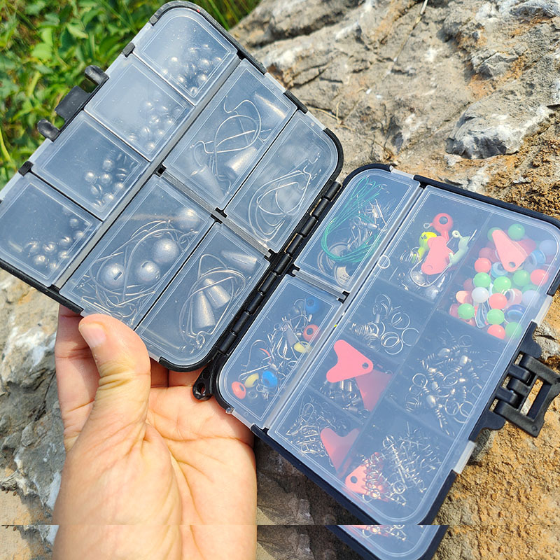 Cross-border foreign trade new fishing accessories suit Luya sea fishing rock fishing set box boxed Luya accessories fishing gear