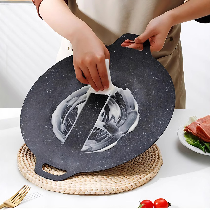 Southeast Asia Grill Plate Barbecue Plate Outdoor Camping Barbecue Plate Household Barbecue Pan Barbecue Frying Pan Cooker Non-stick Pan