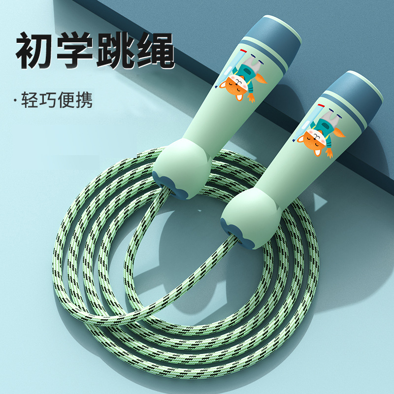 Кросс-бордерная скакалка для детей, грубая хлопковая скакалка для начинающих, оптовая продажа