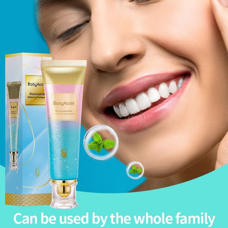 Cross-border nicotinamide whitening toothpaste to remove yellow and tooth stains, anti-sensitive, fresh and lasting fragrance 100g in stock