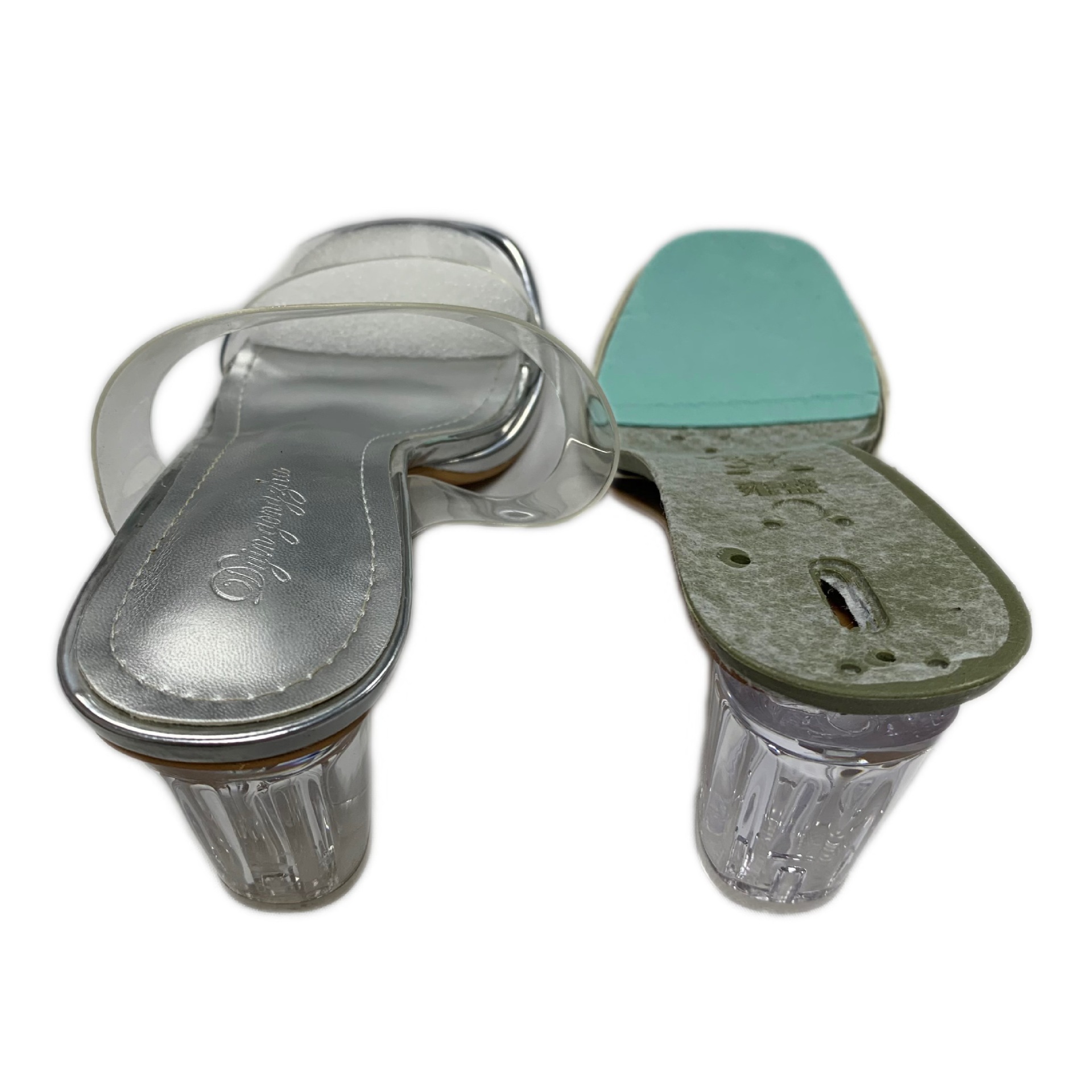 Manufacturer Wholesale Direct Sales 2025 New Popular High-Heeled Sandals Midsole Rubber Outsole Heel 7cm Half Sole