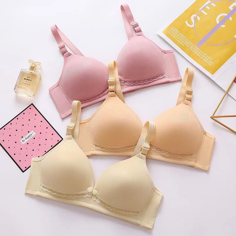 Cross-border Manufacturer's Non-wired Thin Cup Breastfeeding Big Breasts Appear Smaller Push-up Anti-sagging Bra Front Button Nursing Bra