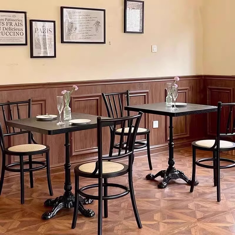 Коммерческий ретро стол и стулья, для десертных магазинов и кафе