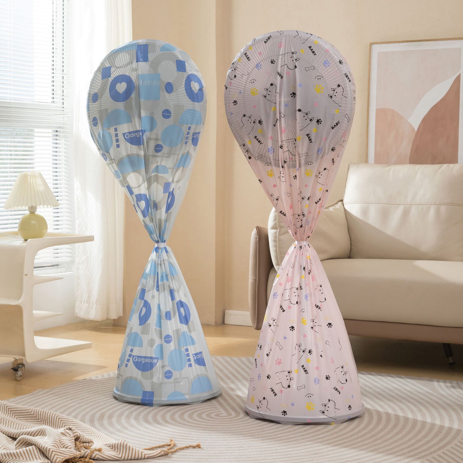 Fan Cover Dust Cover All-inclusive Floor Fan Storage Dust Cover Sub Dust Cover Floor Fan Dust Cover Household
