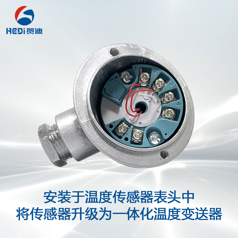 Hedi Integrated Temperature Transmitter Pt100 Thermal Resistance Thermocouple Ejk Type 4-20Ma High-Precision Temperature Measurement
