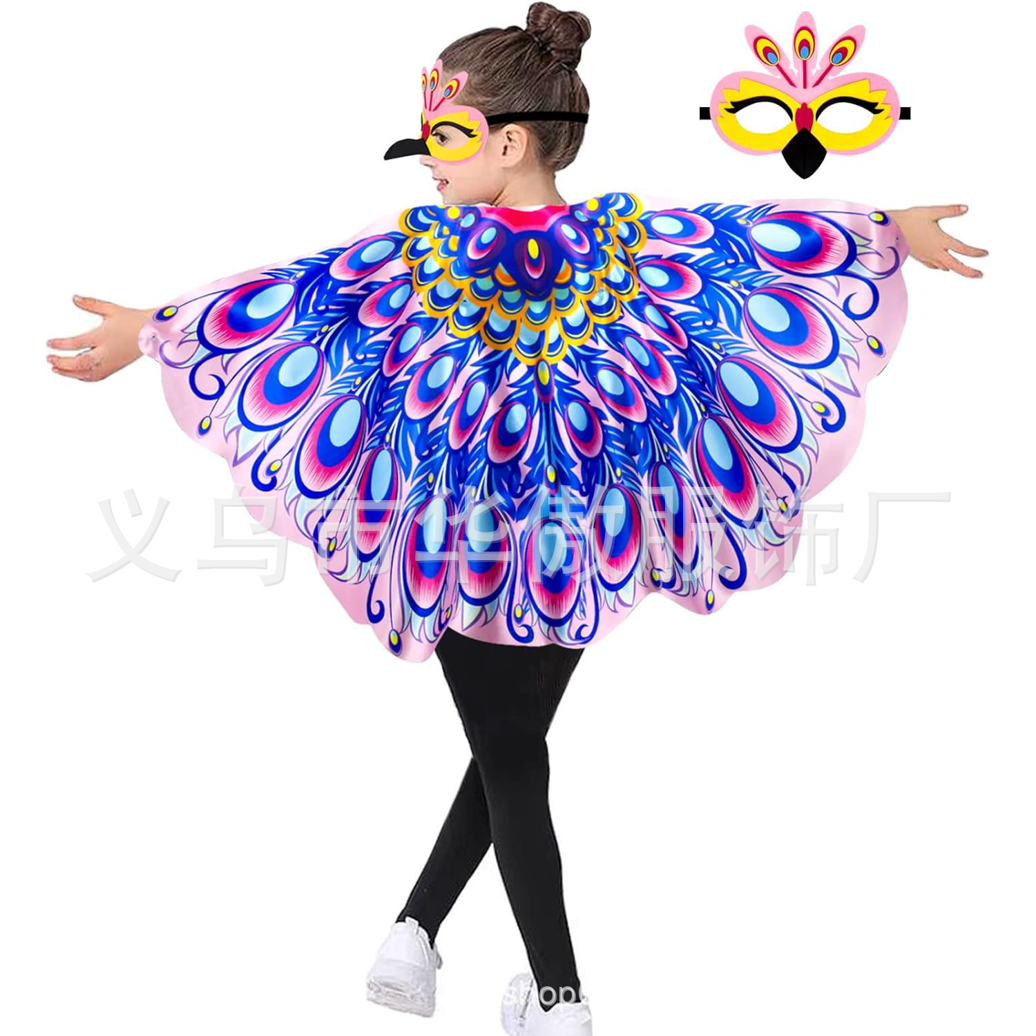 Новый набор крыльев маски принцессы павлина для девочек реквизит для выпускного вечера косплей костюм принцессы