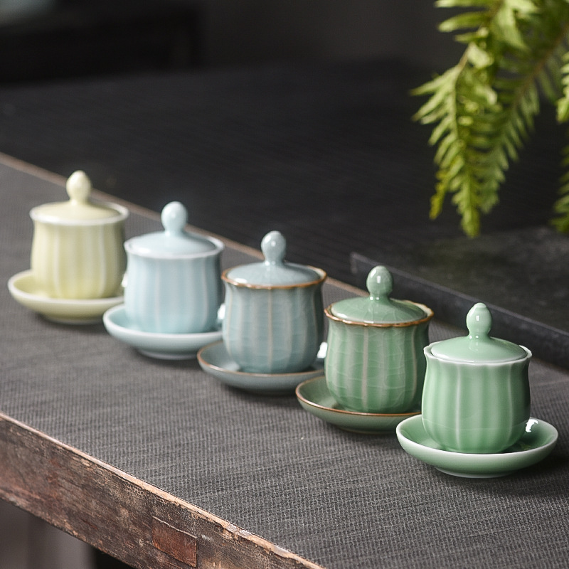 Holy Water Cup Buddha Front Supply Cup Ceramic Guanyin Water Supply Cup Buddha Water Purification Cup God of Wealth Small Tea Cup Buddha Supplies