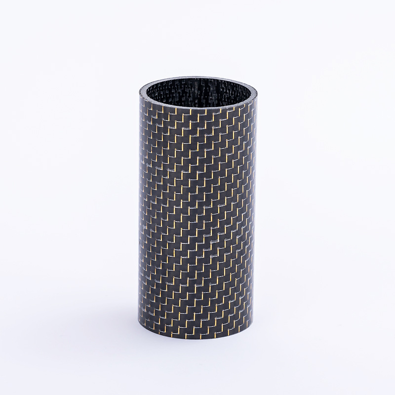 Factory Direct Supply of High-Strength Carbon Fiber Round Tube, High-Temperature Resistant Carbon Tube, Matte Full Carbon Twill 3K Colored Carbon Fiber Tube