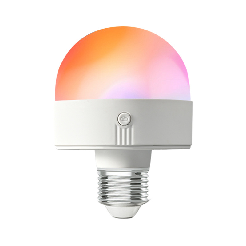 Cross-border Typec charging colorful RGB bulb LED atmosphere bulb with remote control with magnetic function