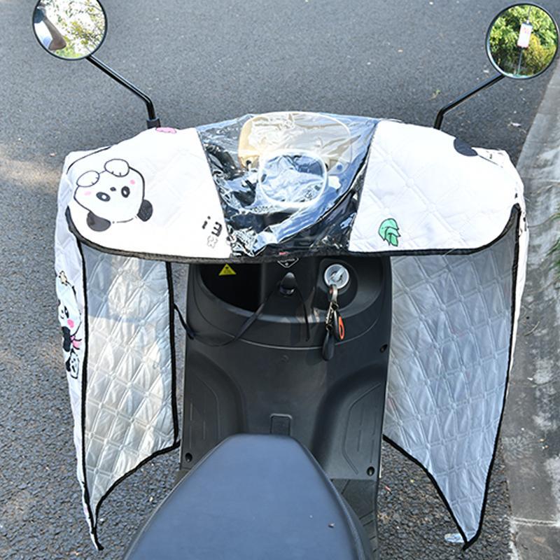 New foldable electric car windshield waterproof protective cover battery motorcycle windshield transparent all-season universal
