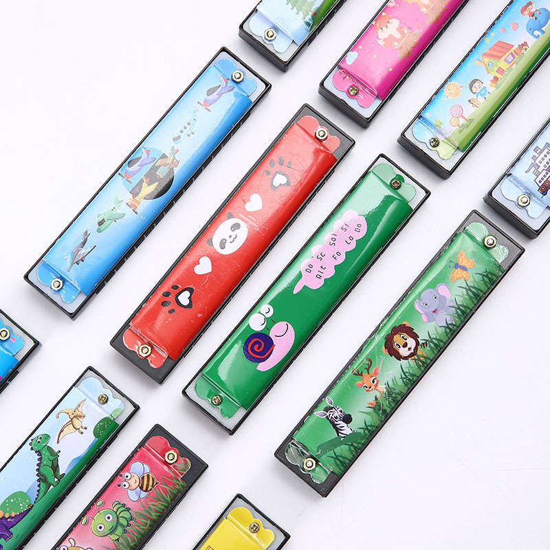Children's Iron-sheet Harmonica 16-hole Kindergarten Primary School Students Beginners Playing Musical Instruments Harmonica Toys Cross-border Wholesale