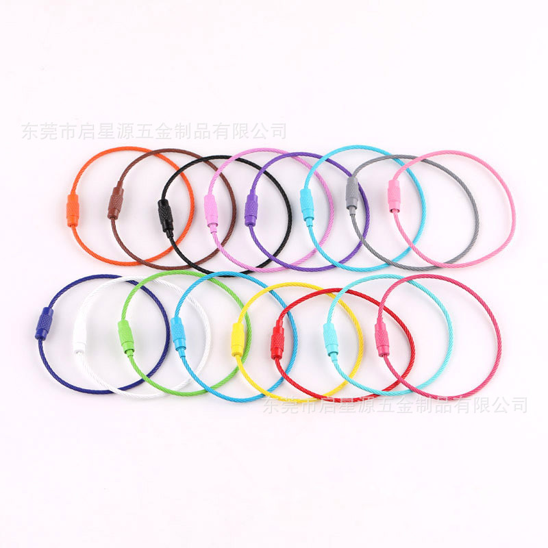 Производитель поставляет окрашенную проволочную веревку, кольцо из нержавеющей стали, пластиковое кольцо из стали, резиновая оцинкованная веревка, несколько цветов в наличии