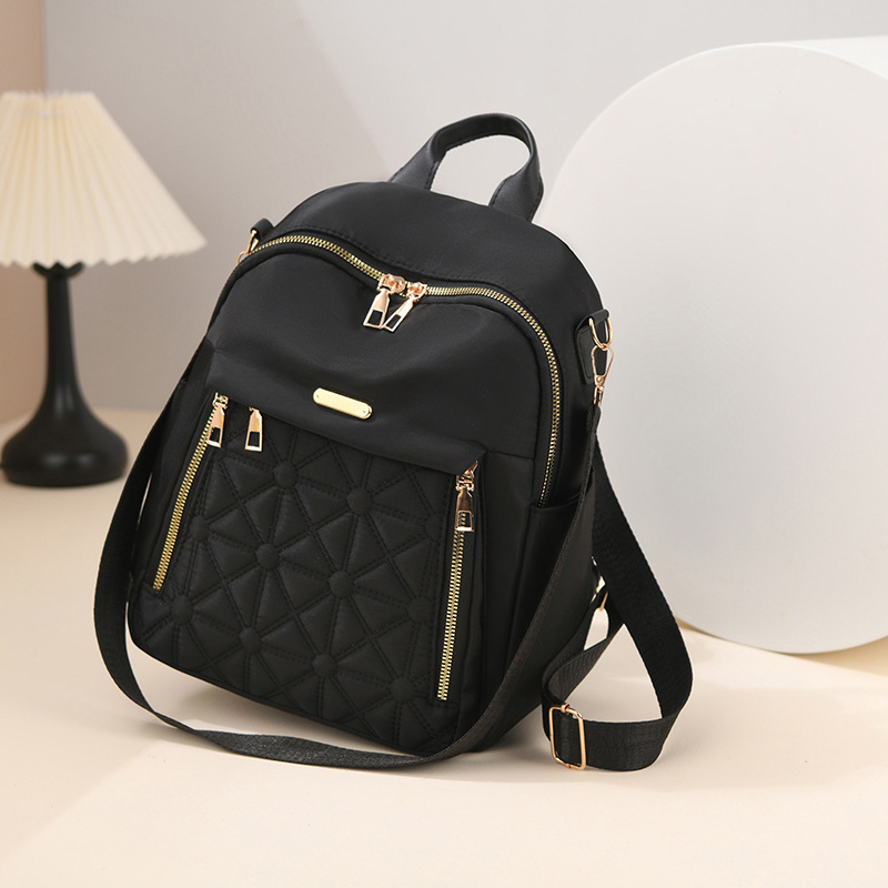 2024 New Korean Style Easiest for Match Women's Backpack Large Capacity Water-Repellent Travel Backpack Diamond Embroidery Thread Backpack for Women