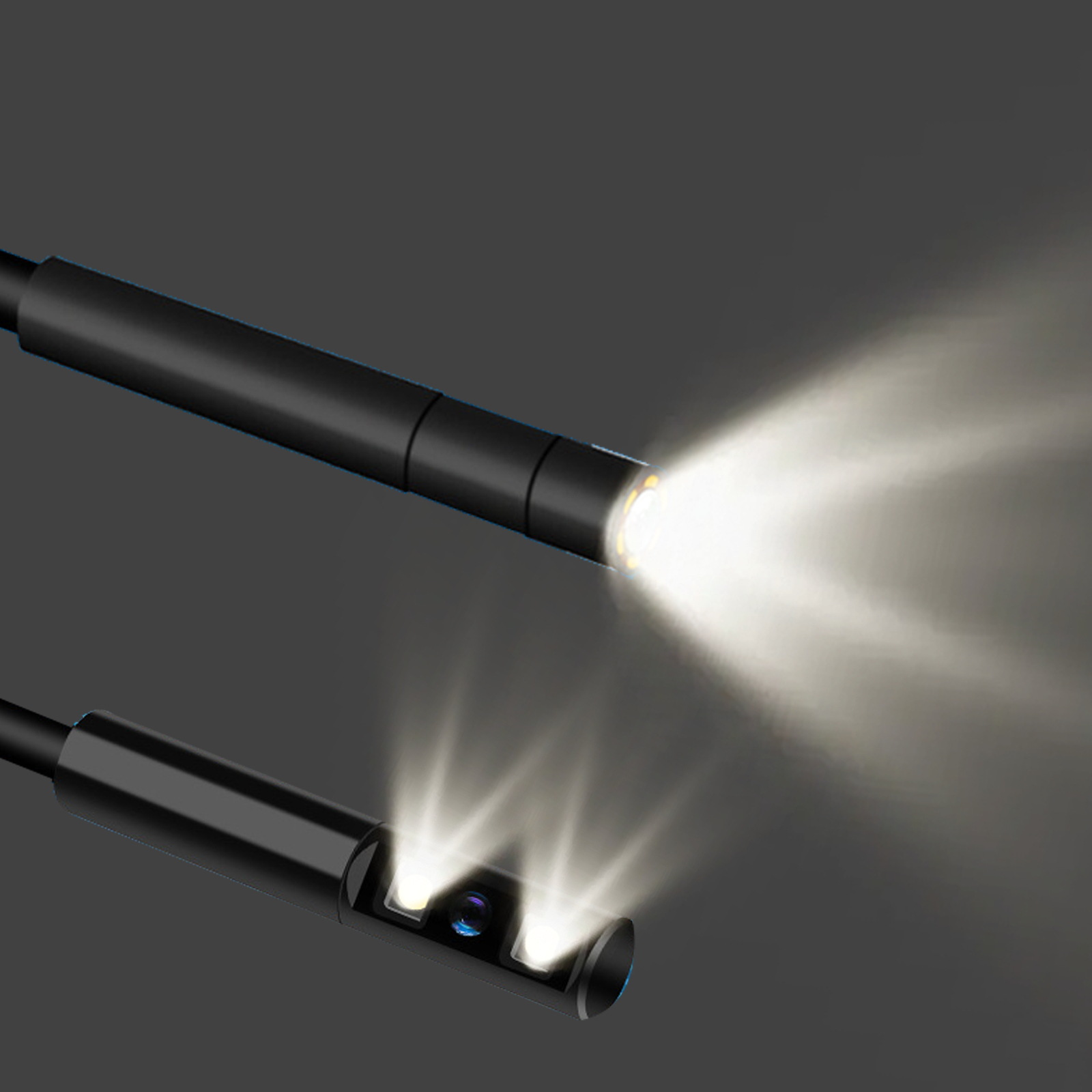 Portable pipe endoscope with screen 8mm lens HD camera all-in-one industrial peep mirror detector