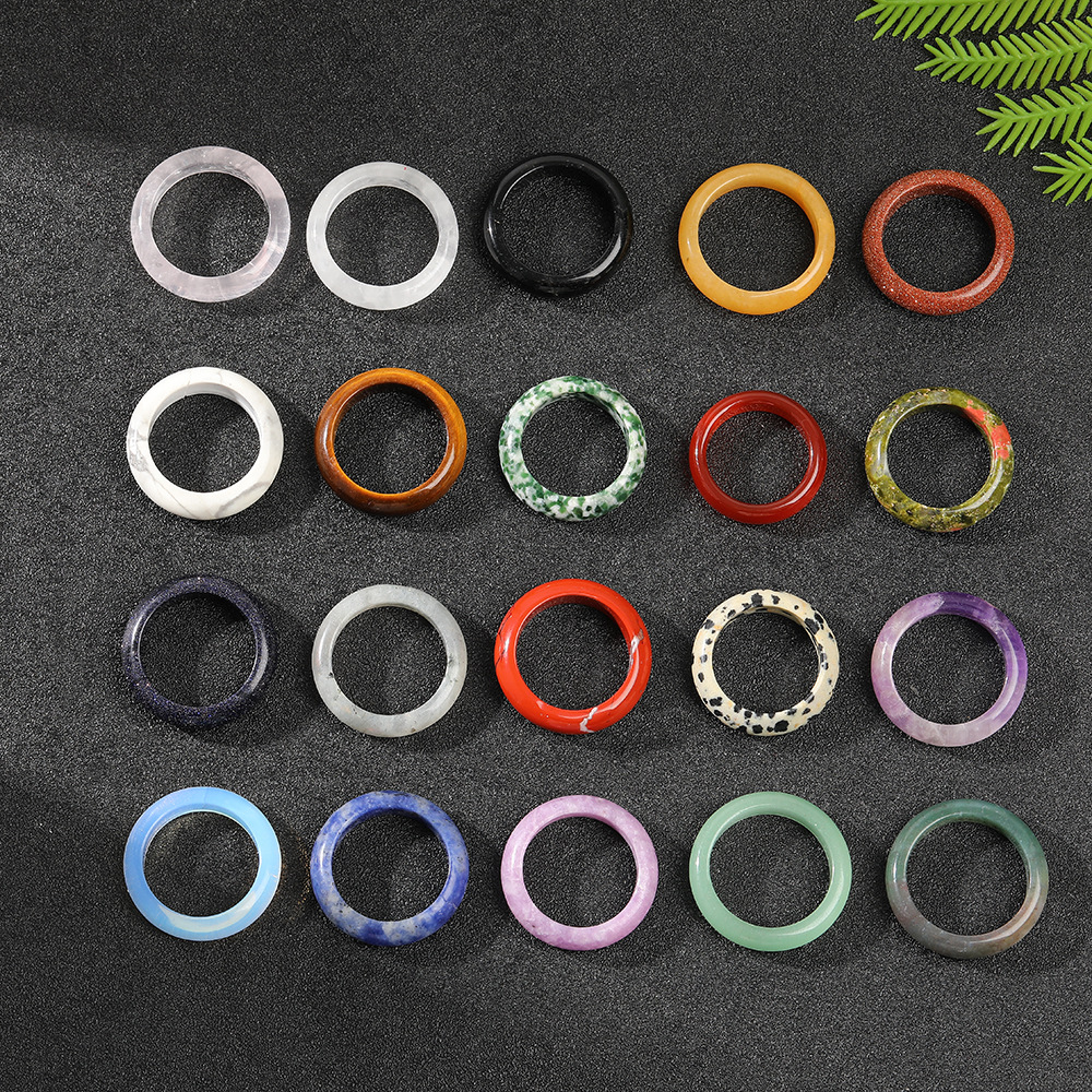Natural Crystal Agate Stone Running Ring Ring Ring Ring Ancient Style Playing Bracelet Handheld Accessories Running Ring Ring
