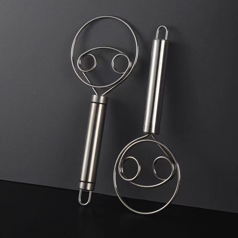 Noodle Mixer 304 Stainless Steel Noodle Mixer Manual Dough Flour Beater Non-stick Flour Mixer Flour Stick and Noodle Artifact