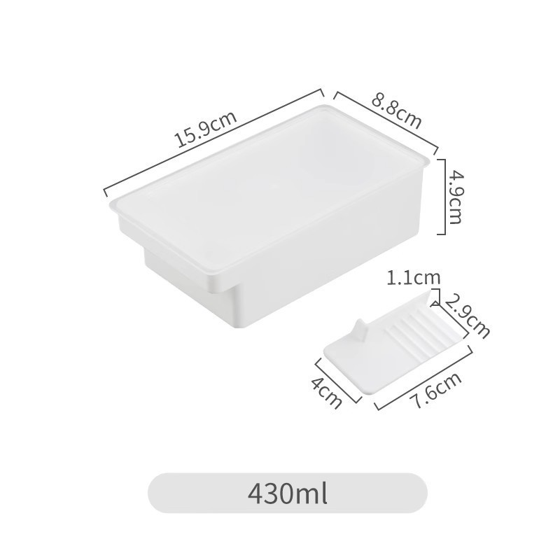 Japanese-style butter cutting storage box refrigerator storage box with lid cheese cheese crisper cheese butter cutter