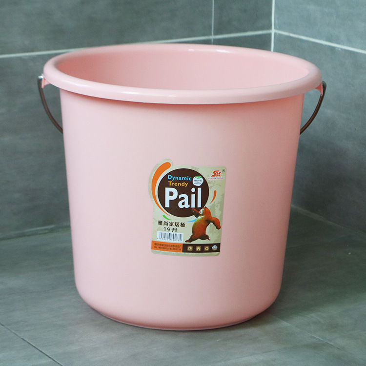 Plastic Bucket Student Dormitory Bath Bucket Thickened Laundry Bucket Household Portable Water Bucket Large Water Storage Bucket Wholesale